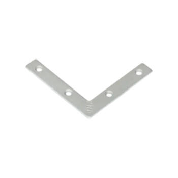 DMX Leņķis plakans NA06 60x60x10x2.0 mm cinkots (5907708128522)