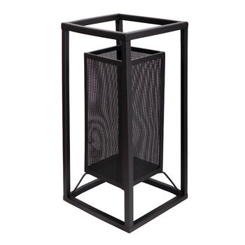 ArtFlow Laterna metāla Livio 20x20x40cm, melna (4750959130384)