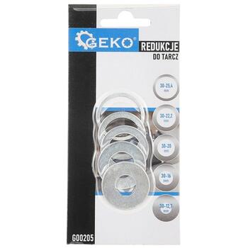 GEKO Redukciju kompl.zāģripām no 30 uz 25,4/22,2/20/16/12,7mm (5901477178627)