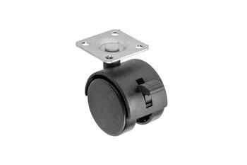 GTV Mēbeļu ritenis 50mm melns ar bremzi (5908231315090)