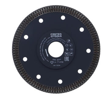 Faster Tools Dimanta disks PCN 125x1.2x22mm flīzēm X-tipa Faster (5907078989969)