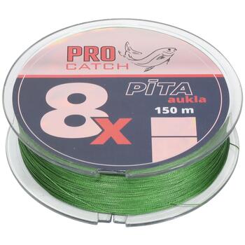 Pro Catch Pītā aukla Pro Catch X8 0.15mm 150m zaļa (4750959127414)
