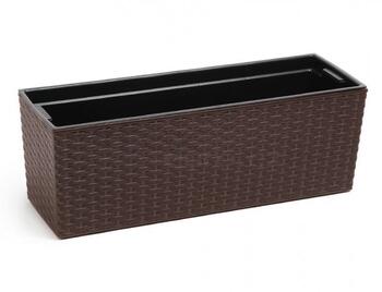 LAMELA Balkona kaste Begonia rattan 190x560mm, t.brūns (5900119836253)