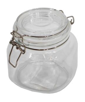 BESK Burciņa stikla ar stikla vāku 750ml (4750959124789)