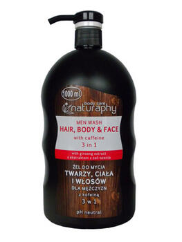 Naturaphy Šampūns dušas želeja 1000ml ar kofeīnu vīr. (5908311419106)