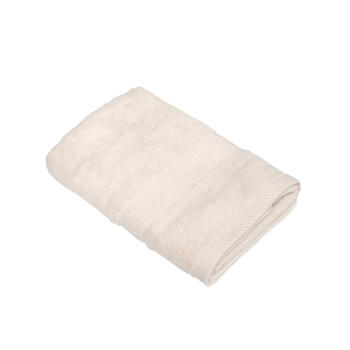 BESK Dvielis 70x50cm krēmbalts, 100% kokvilna (4750959118054)