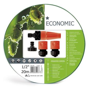 Cellfast Laistīšanas šļūtene 1/2 Economic ar sprauslu kompl (5901828850073)