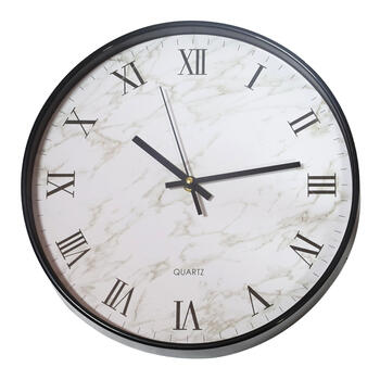 BESK Pulkstenis sienas 30cm, balts (4750959121269)