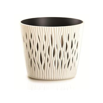 Prosperplast Puķu pods Sandy Round 22x26cm, g.dzeltens (5905197267623)