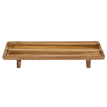 Alpina Servēšanas trauks koka uz kājiņām 42x22x5.4cm (8711252501130)