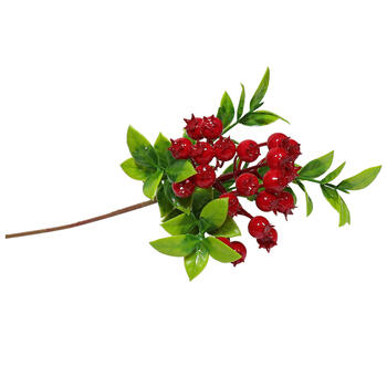 BESK Dekoratīvās odziņas ķekarā 33cm, sarkanas (4750959144671)