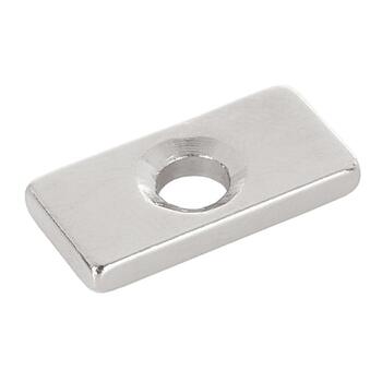 GEKO Neodīma magnēts 20x10x3mm ar caurumu 2 gab (5901477178245)