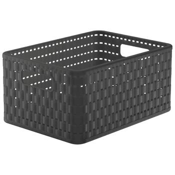 Rotho Grozs plastmasas 11L Country, antracīts (7610859221407)