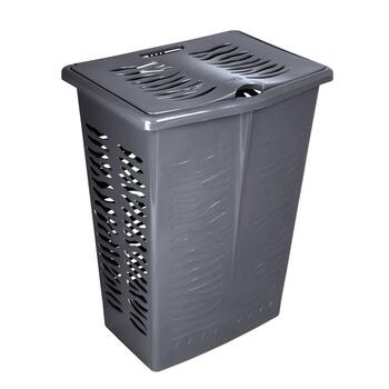 Branq Veļas grozs 42L Zebra pelēks (5901098140324)
