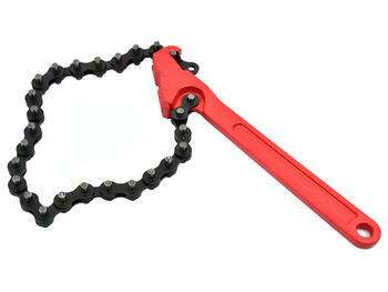 GEKO Eļļas filtra atslēga ar ķēdi līdz d.125mm (5901477107450)