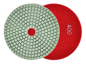 GEKO Dimanta disks slapjai pulēšanai 125mm 400 keramikai (5901477164866)