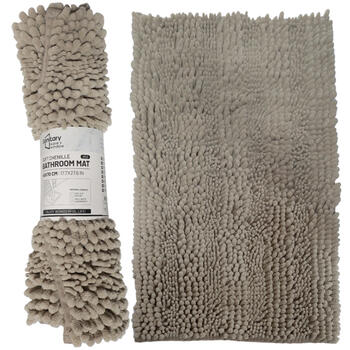 BESK Vannas istabas paklājiņš Action 45x70cm, 100% poliesters, g.brūns (4750959136881)