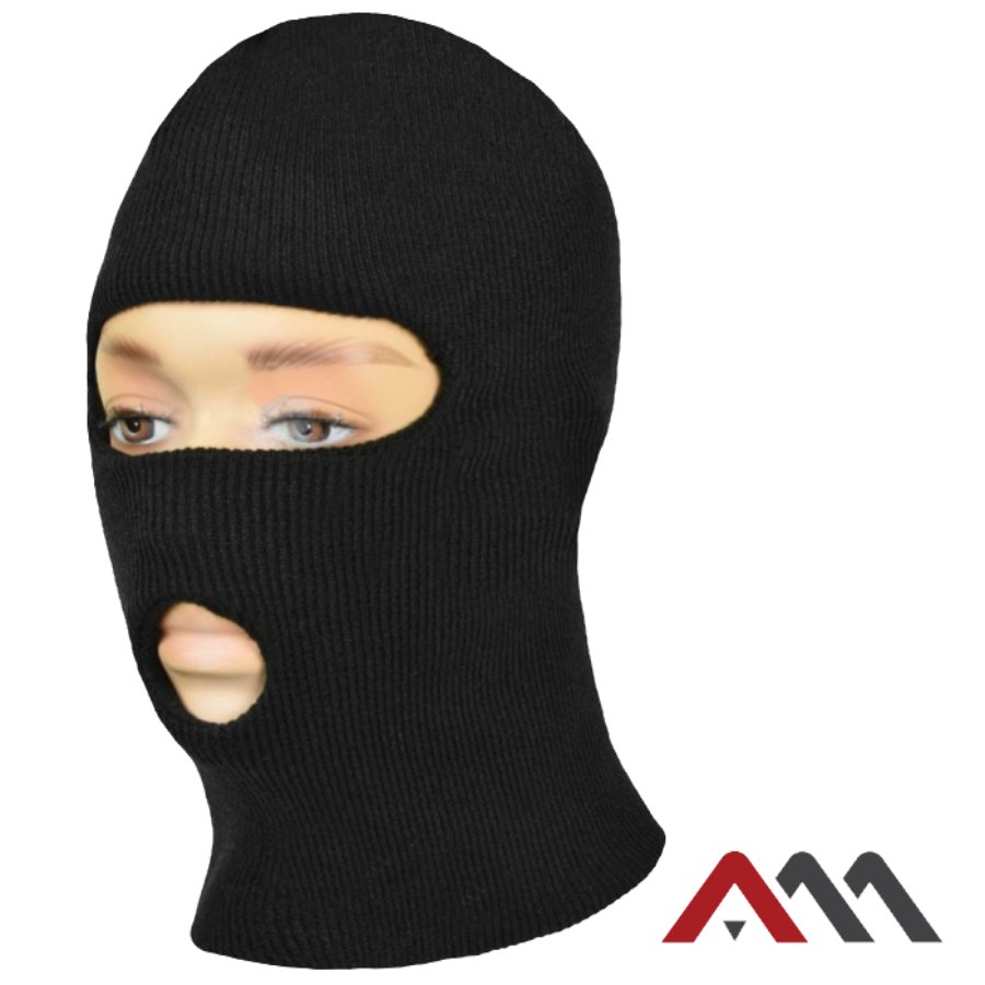 Art.Master Cepure-maska Balaklava 2 caur. melna (5902869771600)