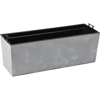 LAMELA Balkona kaste Begonia  190x560mm, betona gaiši pelēks (5900119705566)