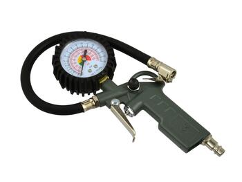 GEKO Pistole riepu pumpēšanai ar manometru 63mm 0-12 Bar (5901477100413)