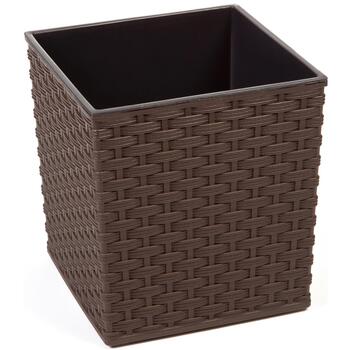 LAMELA Puķu pods Juka rattan 400x400mm, t.brūns (5900119835973)