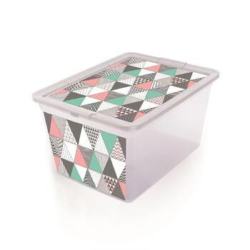 Branq Uzglabāšanas kaste 30L X box, Triangles (5901098733014)