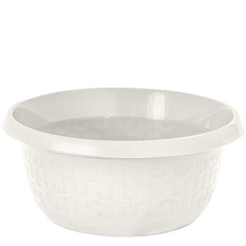 Branq Bļoda apaļa Cotton 15L, balta (5901098141413)