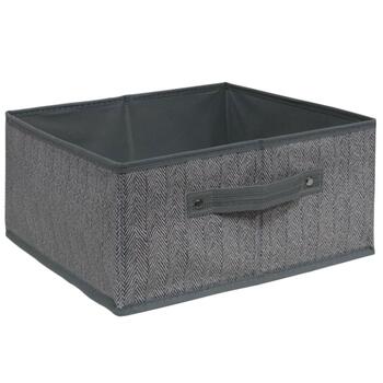 BESK Uzglabāšanas kaste 31x31x15cm bez vāka, pelēka (4750959142912)