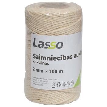 Lasso Aukla saimniecības 2mm 100m kokvilna (4750959140628)