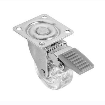 GTV Mēb.ritentiņš 50mm ar bremzi caurspīdīgs (5908231315151)
