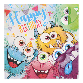 PAPSTAR Salvetes Funny Monsters 33x33cm 3-kārt. 20gb (4002911685976)