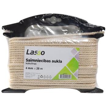 Lasso Aukla saimniecības 4mm 20m kokvilna (4750959140604)