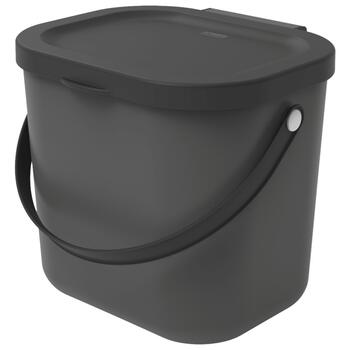 Rotho Bio atkritumu tvertne 6L Albula, antracīts (7610859212139)