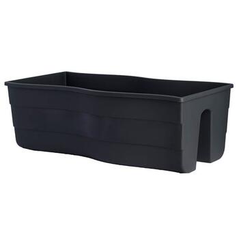 FORM PLASTIC Balkona kaste Wave, 60cm melna (5907474343372)