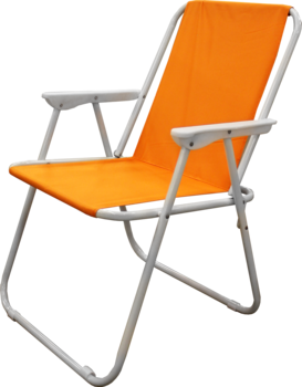 BESK Krēsls kempinga 53x44x75cm oranžs (4750959055229)