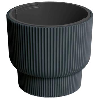 Prosperplast Puķu pods Milly zems 30x27cm 10L, antracīts (5905197567907)