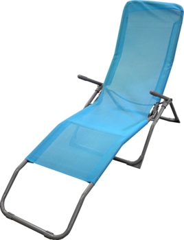 BESK Guļamkrēsls 190x57x94cm zils (4750959055120)