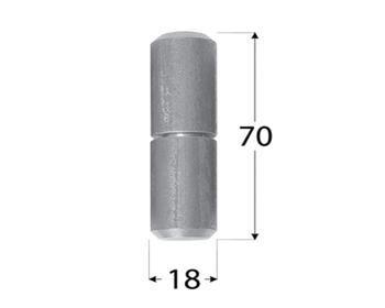 DMX Eņģe metināma ZTK 18x70 mm tērauda (5907708184030)
