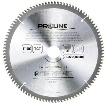 PROLINE Zāģripa alum. D250x30mm 100zobi Proline (4750959026915)