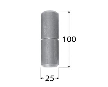 DMX Eņģe metināma ZTK 25x100 mm tērauda (5907708184061)