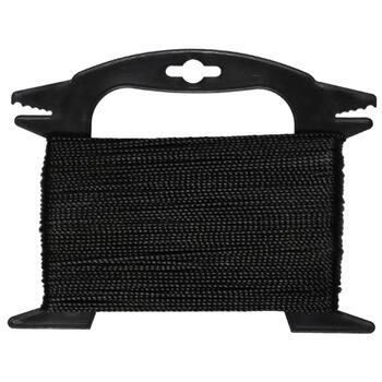 Lasso Aukla 2mmx50m poliamīda vīta melna (4750959128800)