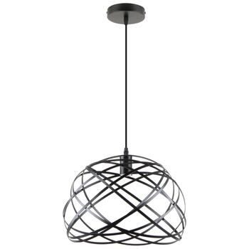 BESK Griestu lampa, E27, Max 40W, 220-240V, Melna (4750959149652)