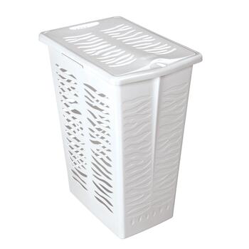 Branq Veļas grozs 30L Zebra balts (5901098140119)