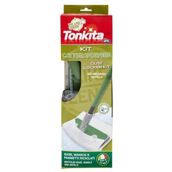 Tonkita we like green Grīdas mazgāšanas slota ar rezervēm (4) (8008990002709)