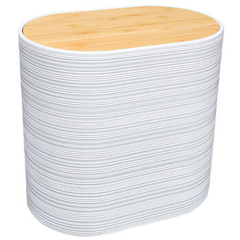 BESK Atkritumu konteineris mini Zinda, balts (4750959136676)