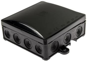 Nozarkārba virsapmetuma melna UV 90x90x40mm IP54 (5902983366836)