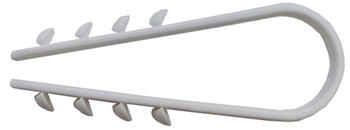 Dībelis-apskava BP DA 6-20/100  balts (iepakojumā 100 gab.) (4751002312412)