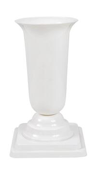 FORM PLASTIC Puķu pods-vāze uz paliktņa Dama balts (5907474312019)