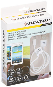 Dunlop Lādētājs micro USB 1m (8711252096933)