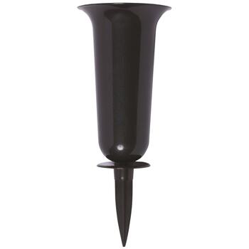 FORM PLASTIC Puķu pods-vāze Dama 1 melna (5907474311791)